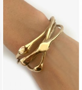 bronze golden bracelet