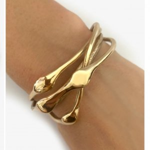bronze golden bracelet